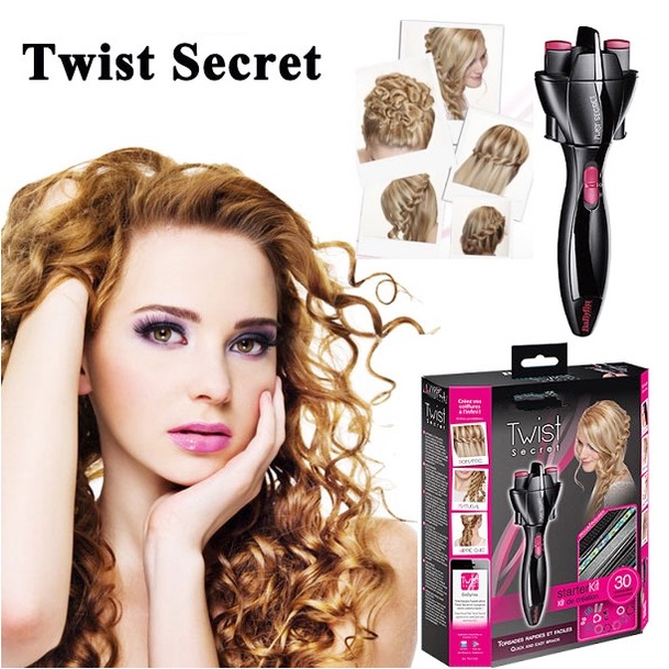 Automatic Electric Hair Braider Braid Rollers Quick Twist Secret Twister Curler Styling Tool Styler