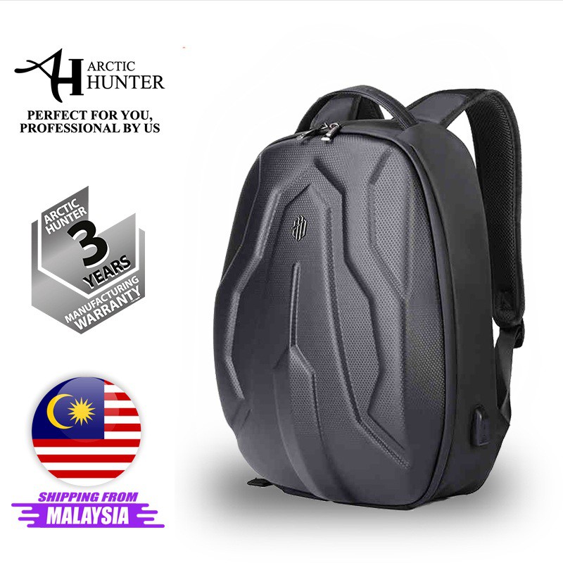 Arctic Hunter I Strikerz Backpack Hard Case Anti Theft Laptop Backpack Anti Cut Waterproof Usb Motorcycle Travel 15 6 Shopee Malaysia