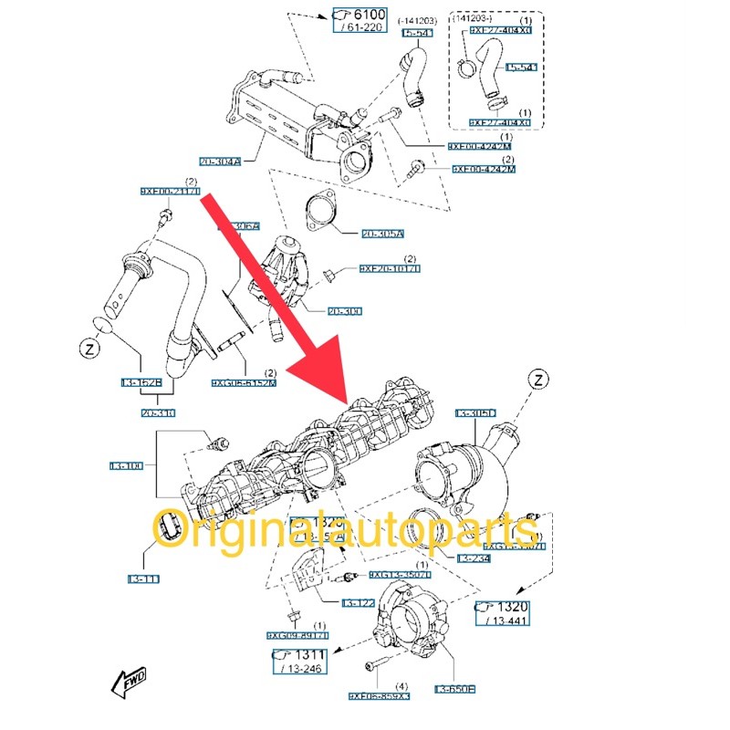Buy Ford Ranger T6 2.2 Intake Manifold. SeeTracker Malaysia