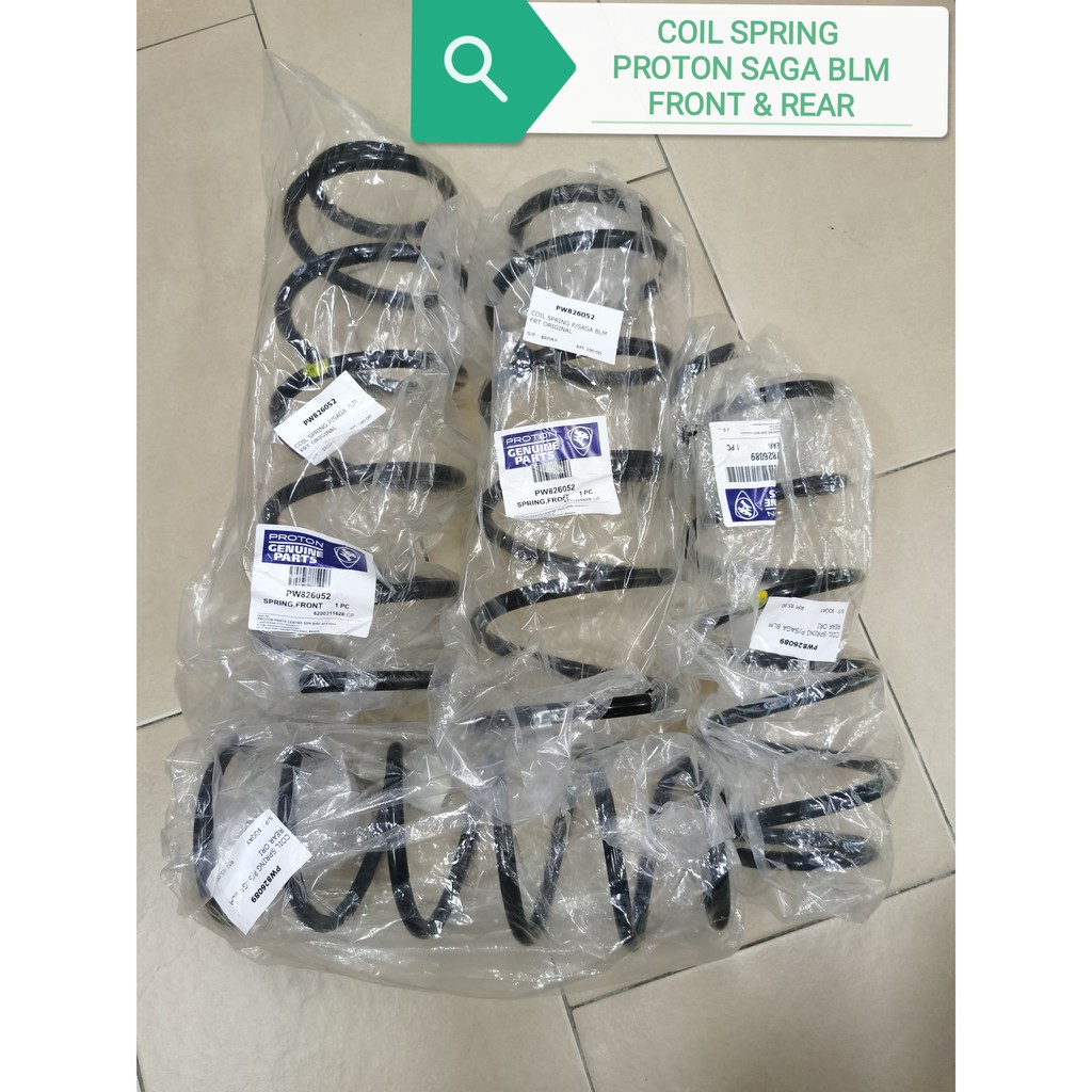 Coil Spring Proton Saga Blm Flx Original Front Rear Set Shopee