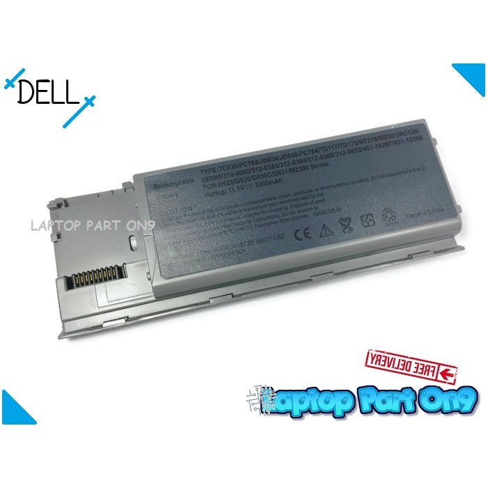 Dell Latitude D6 D630 D631 D640 M2300 Pp18l Kd4 Kd491 492 Battery Shopee Malaysia