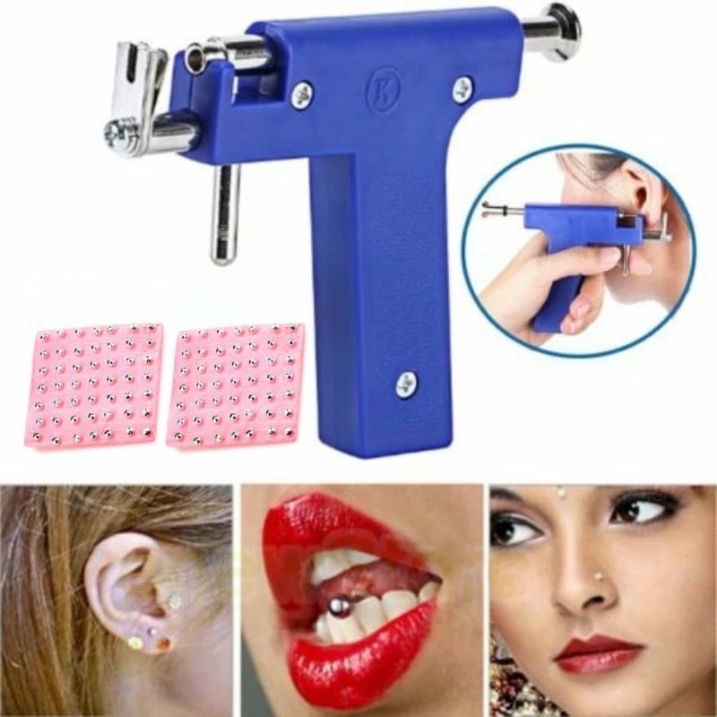 Professional Ear Piercing Gun Set Safety Painless Ear Nose Navel Body