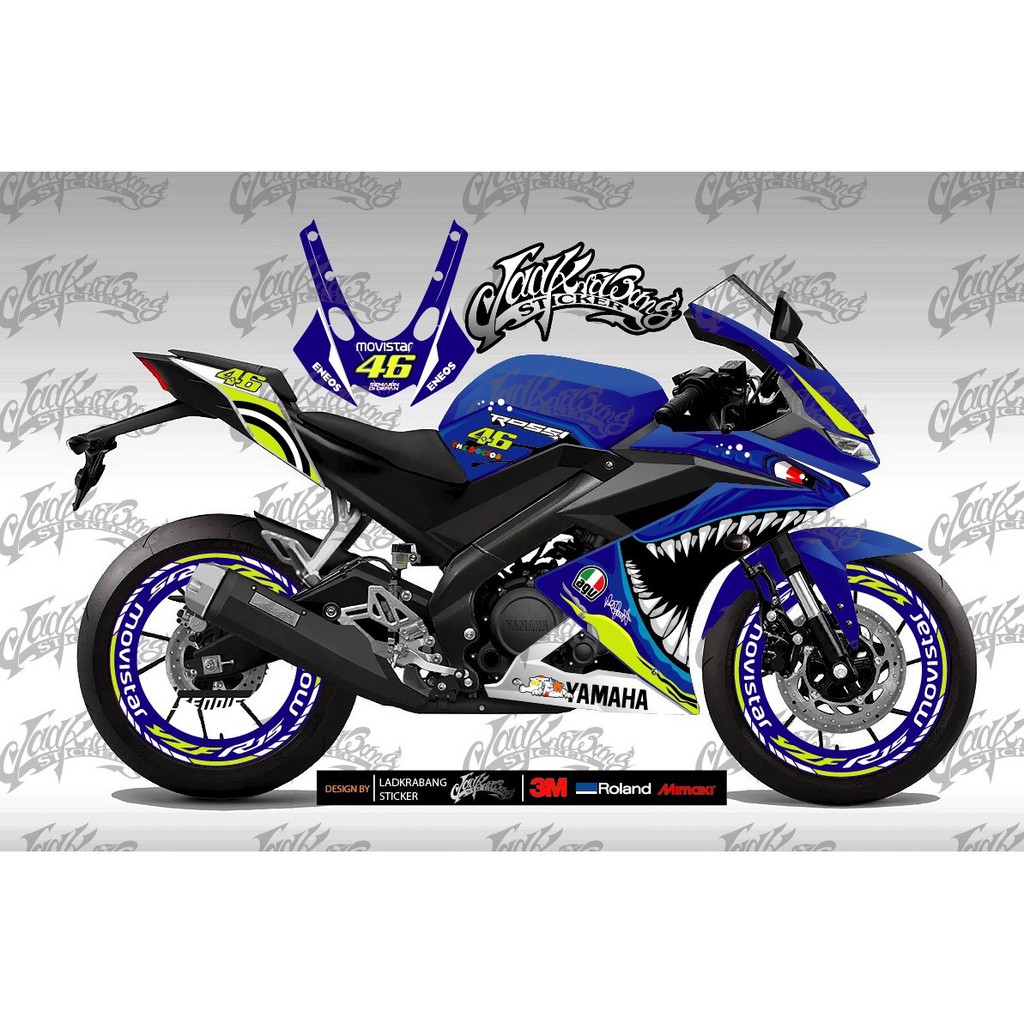 Yamaha R15 V3 Decal Sticker Pm Me For Other 100 Design Shopee