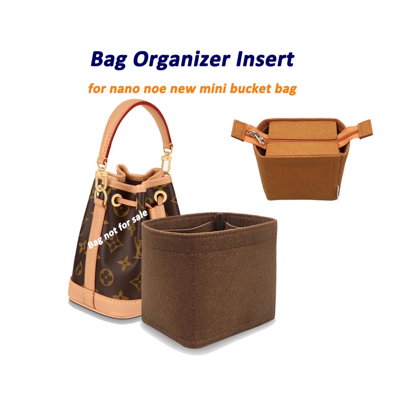 Felt·Bag in bag]Bag Insert Organizer for nano noe new mini bucket bag, Bag  Organizer Insert