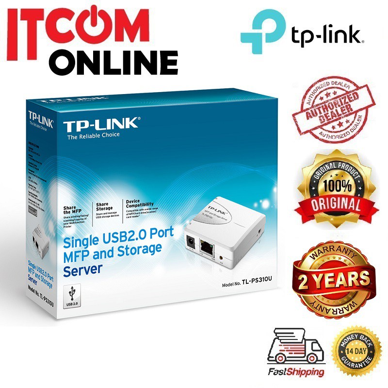 planter Authentication Fellow TP-LINK USB STORAGE AND MFP WIRED PRINT SERVER (TL-PS310U) | Shopee Malaysia