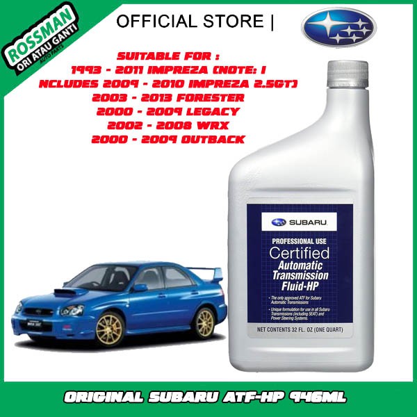 ORIGINAL ATF SUBARU ATF-HP AUTOMATIC TRANSMISSION-HP / POWER STEERING ...