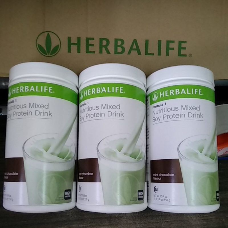 👼ready stock👼Herbalife Formula 1 Chocolate Mint 550g Shopee Malaysia