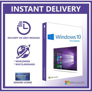 Windows 10 Pro License Key Instant Fast Delivery Shopee Malaysia