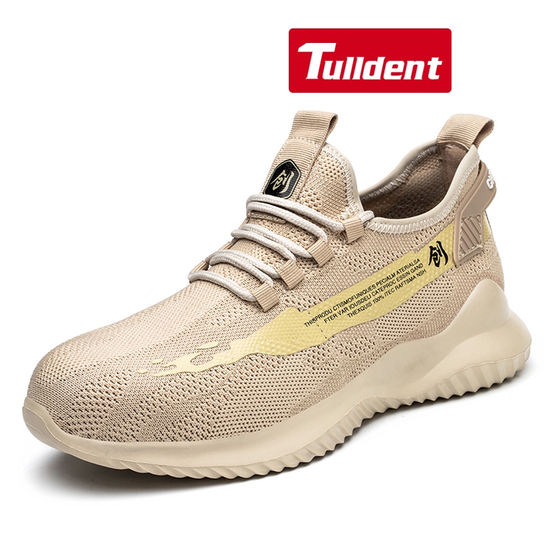 Tulldent Men Safety Shoes Steel Toe Antipuncture Lightweight