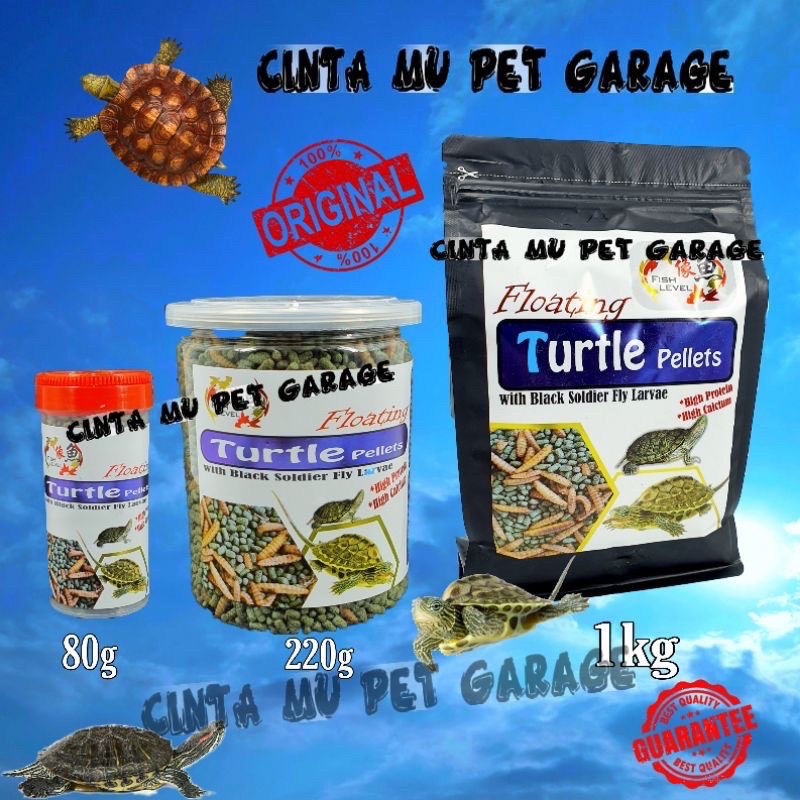 Fish Level Turtle Pellet With Black Soldier Larvae Makanan Kura Kura