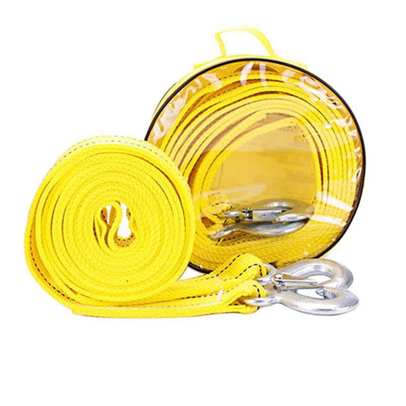 4 Meter 5 Ton Car Towing Rope Towing Strap Belt Tow Rescue Rope Tali