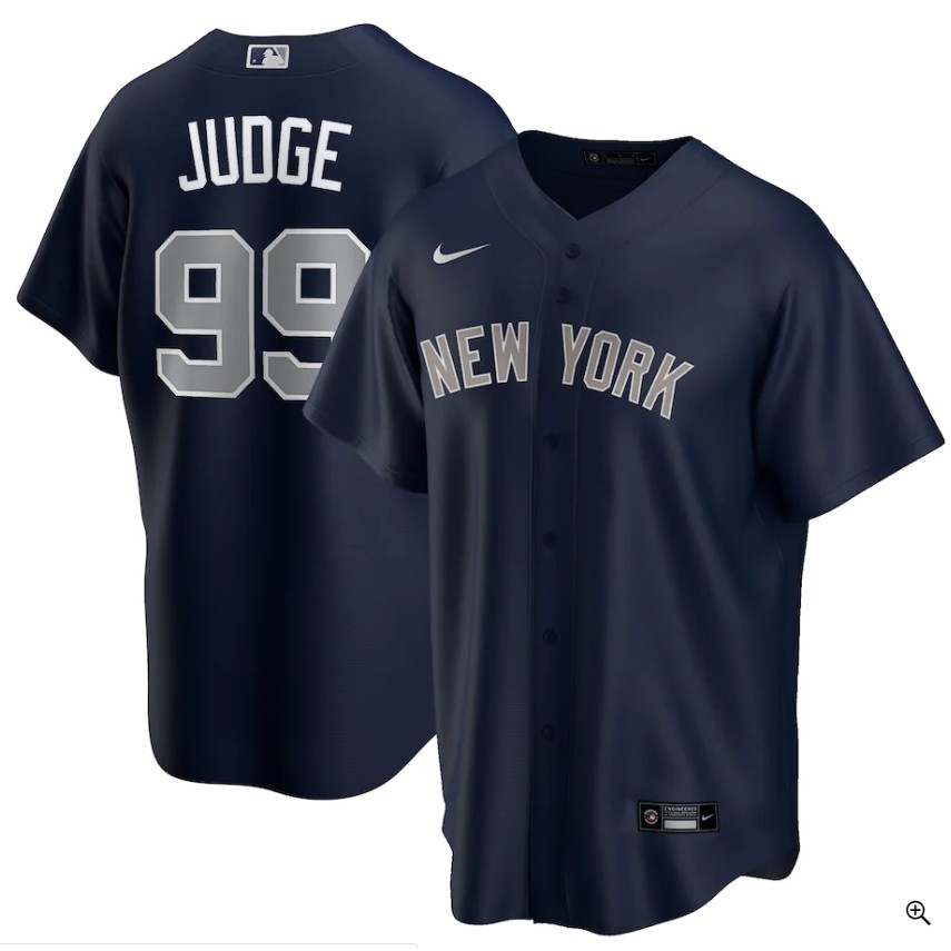 aaron judge jersey grey