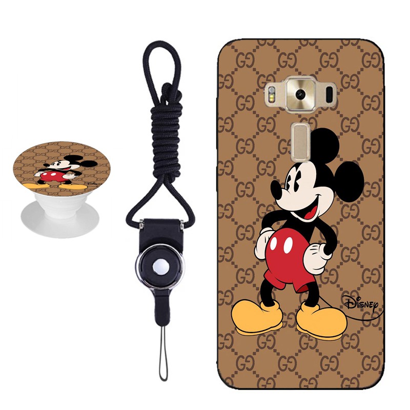 New Arrival For 5 5 Asus Z012d Asus Zenfone3 Ze552kl Disney Series For Asus Mickey Silicon Soft Case Cover With The Same Pattern Airbag Phone Bracket And A Rope Shopee Malaysia