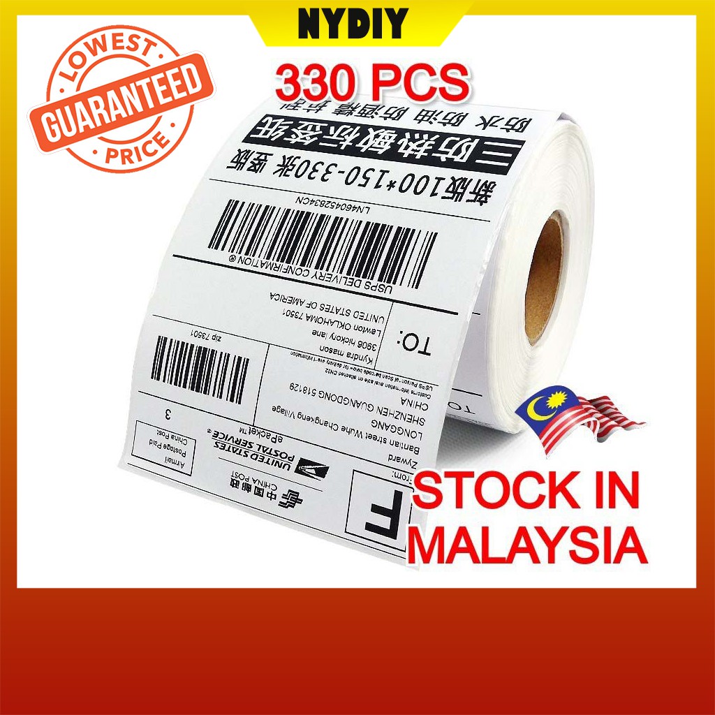 A6 Thermal Paper 100 150mm Bar Kertas Thermal Label Paper Lz Shopee Standard Thermal Barcode Sticker 10x15cm 330 Sheets Shopee Malaysia