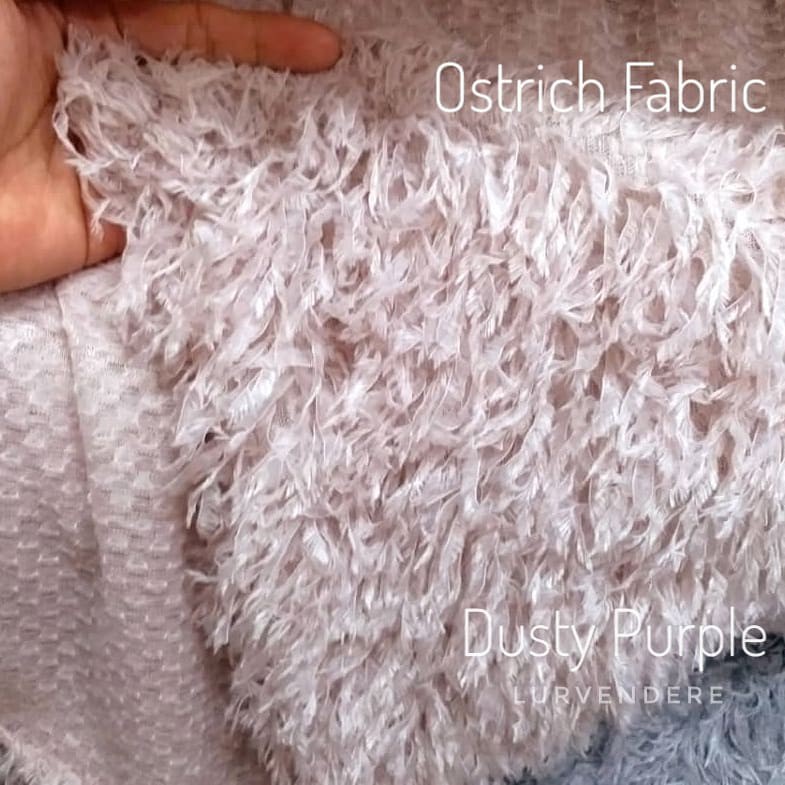 ostrich feather fabric
