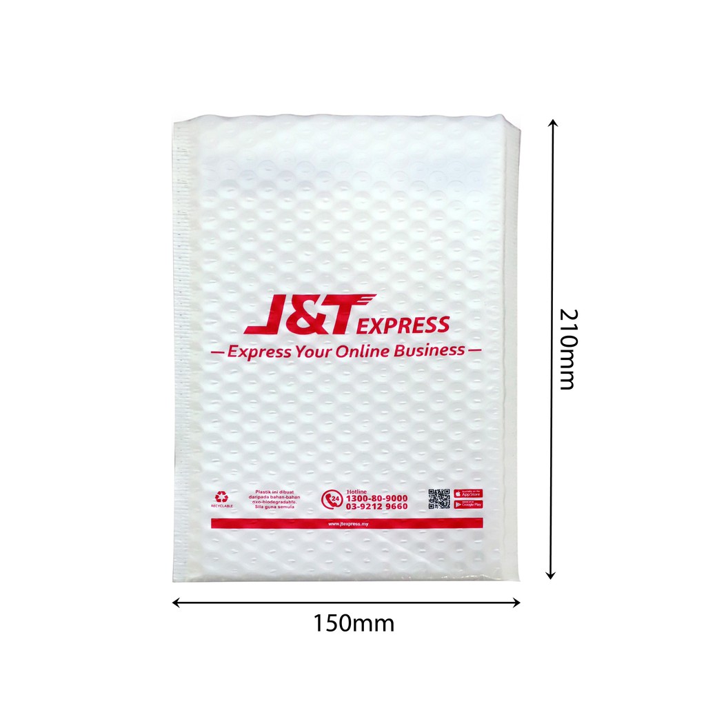 j t express bubble wrap envelope size a5 10pcs shopee malaysia moving boxes near me