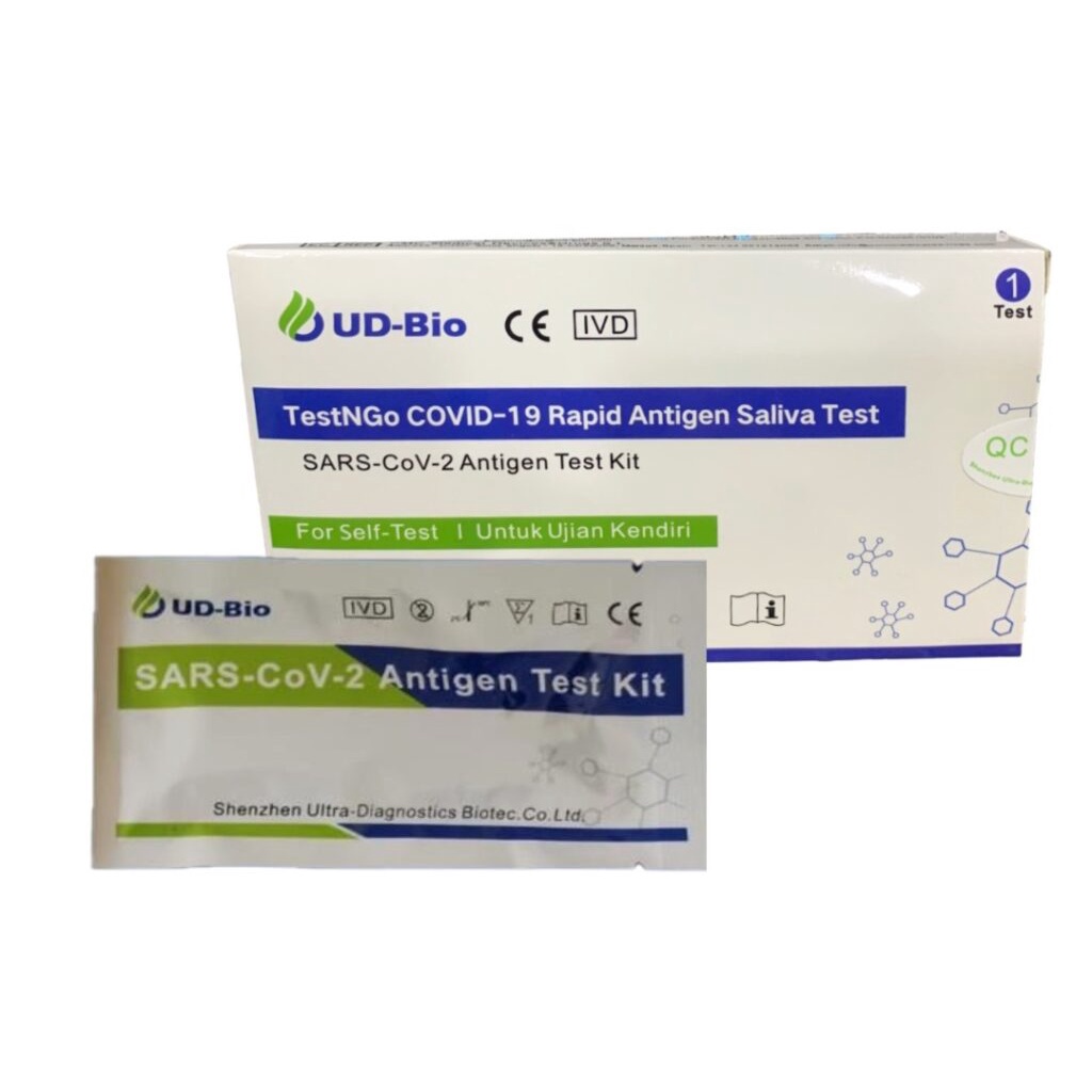 UDBio TestNGo Covid19 Rapid Antigen Saliva Test 1 Test Shopee Malaysia