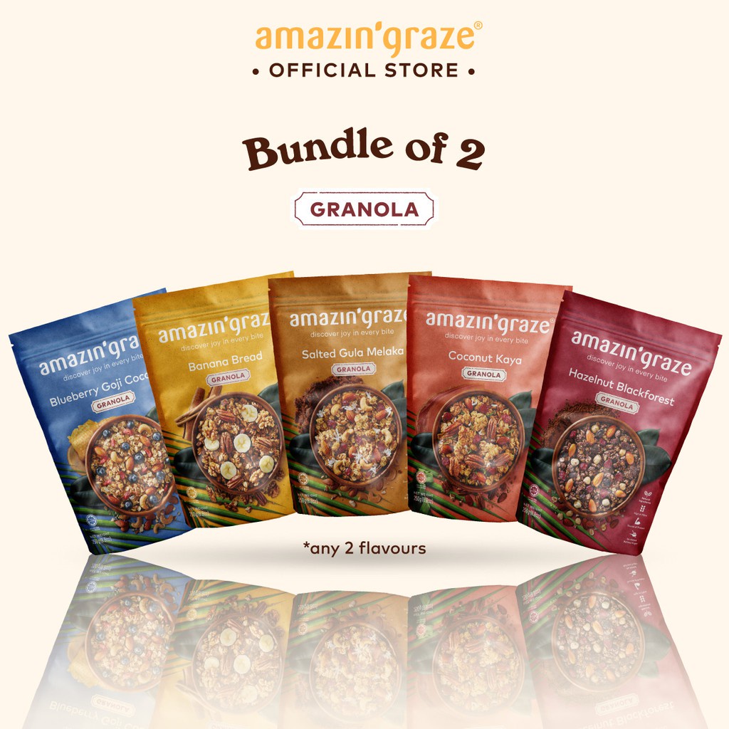 [Bundle of 2] Amazin' Graze Granola (2 x 250g)