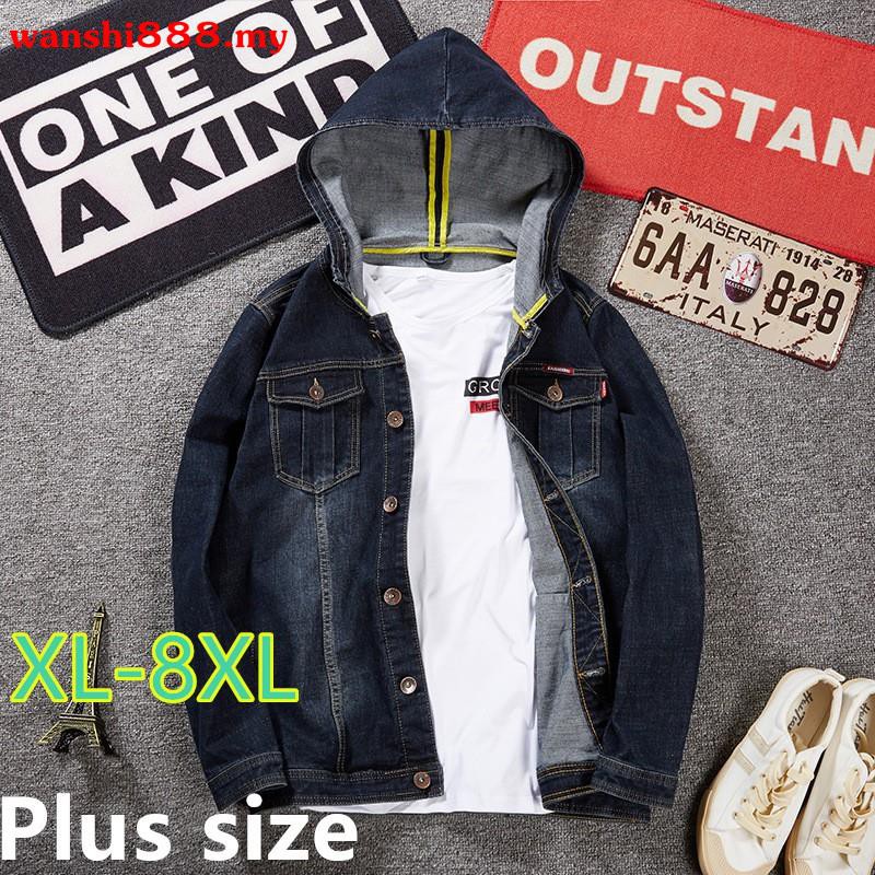 jean jacket hoodie plus size