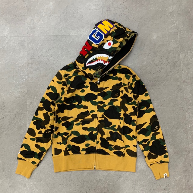 yellow bape sweater