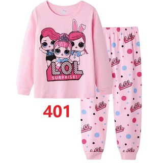 Kids Pyjamas  Girl Cartoon Baju Tidur Budak LOL Shopee  