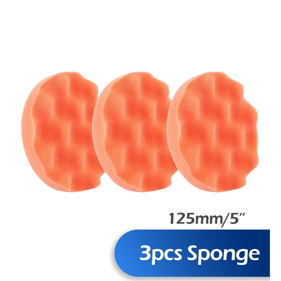 3pc 125mm Span Polish Kereta Hilang Calar Halus Polishing Sponge Polishing Pad Buffing Polishing Pads Kit For Car Buffer Shopee Malaysia