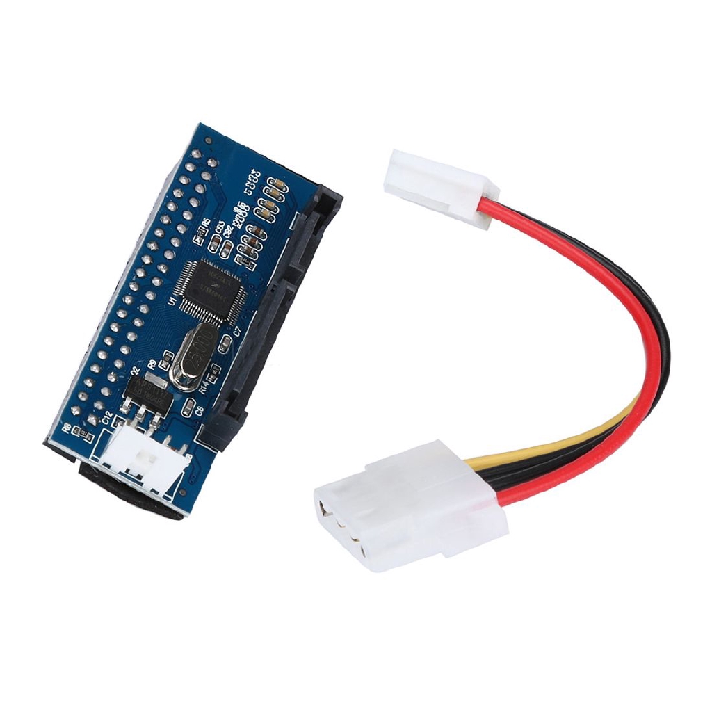 Xt Xinte Sata Ide Adapter 39 Pin Ide To Sata Connector 3 5 Hdd Ide Pata Hard Disk Adapter Converter Card With Data Power Cable Shopee Malaysia