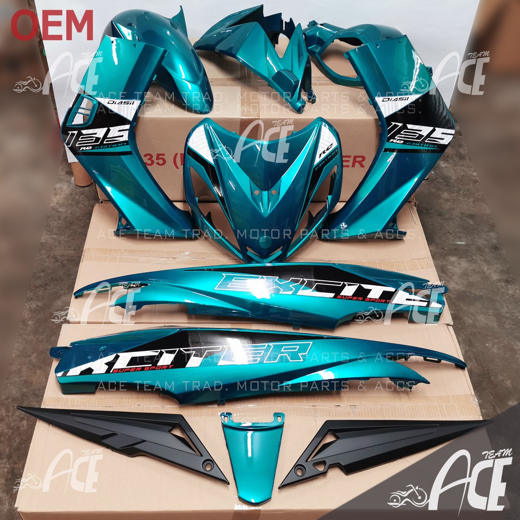 Coverset Lc135 V1 New Exciter Rc 2020 Cyan Yamaha Lc V1 Body Cover Set Exciter Rc2020 Cm6 Lcv1 Edition Oem Shopee Malaysia