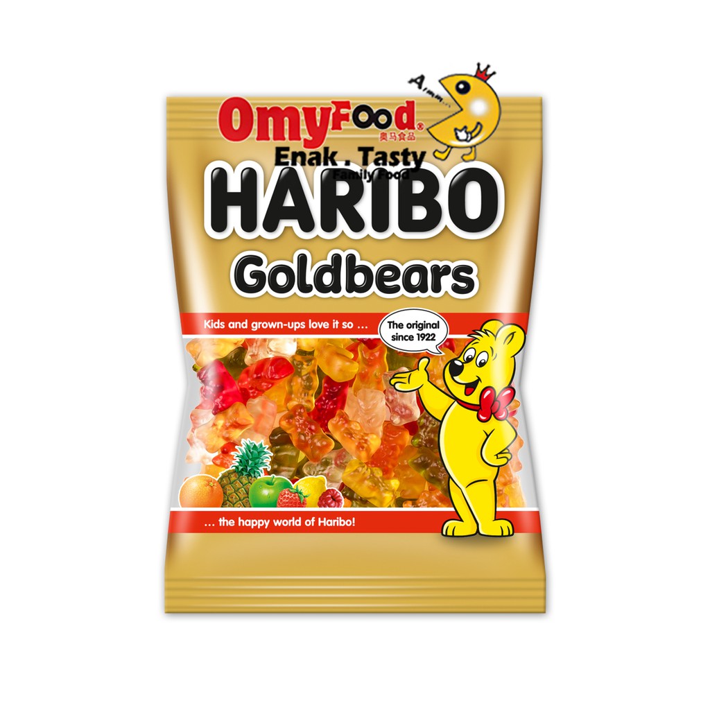 80g Haribo Chewy Gummy[GoldenBears / Happy Cola Zourr / Worms / Teeth]