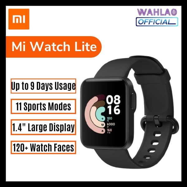 English] Xiaomi Mi Watch Lite / Redmi Watch Smart AI NFC 11 Sports Modes  IP68 Waterproof 1.4inch HD Screen Smartwatch | Shopee Malaysia