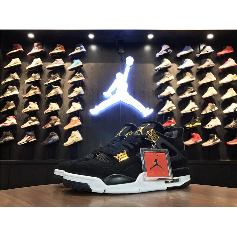 air jordan 4 retro gold black