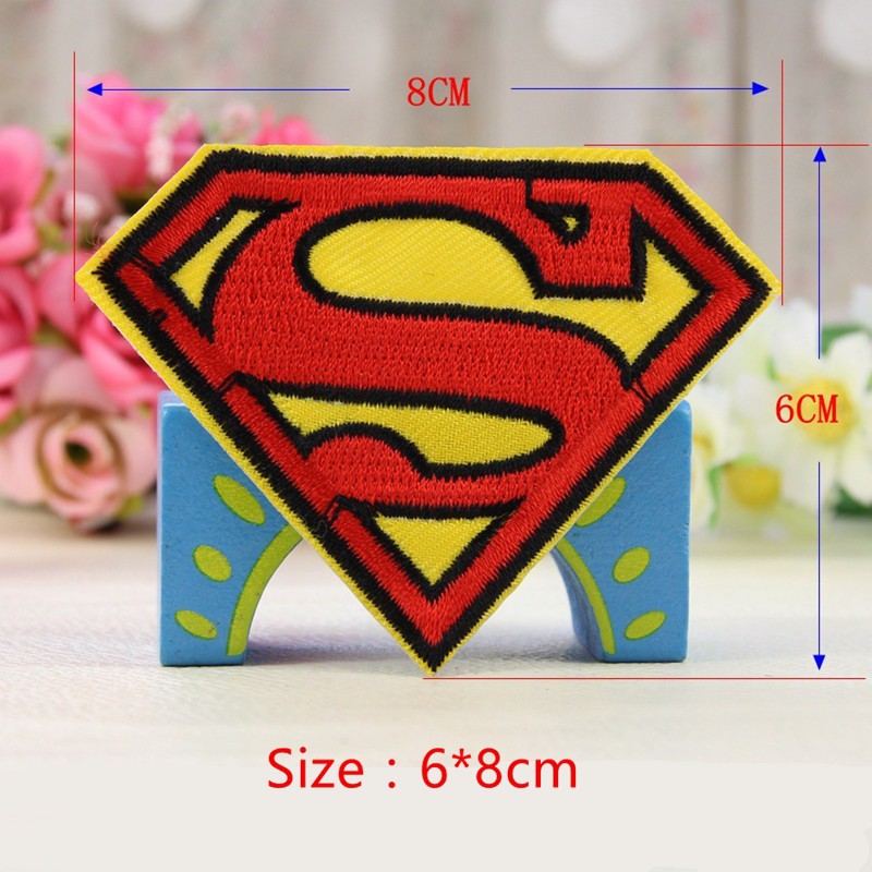 Embellishments & Finishes Cute Cartoon Super Hero Movie Characters Iron On Patches  Sew Embroidered DIY #1 Sewing Patches 