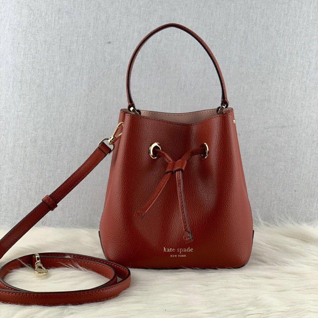 KATE SPADE EVA SMALL BUCKET CROSSBODY IN CHESTNUTBUTTER (BROWN) | Shopee  Malaysia