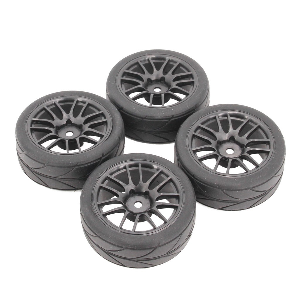 Rim 9068 RC Toys 1/10 On-Road Car Racing Grip Tires W/Sponge & Wheel 4PCS 