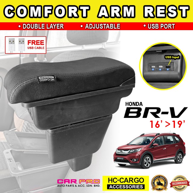 Honda BRV BRV 2016 2019 HC Cargo USB LED Indicator Double Layer