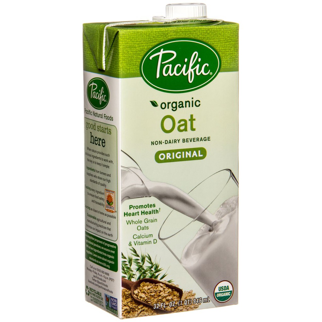 Pacific Organic Non Dairy Beverage OAT Original Milk (Whole Grain Oats