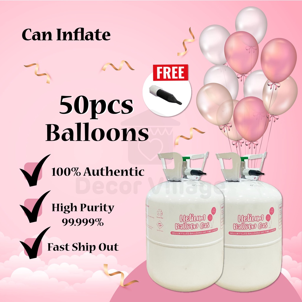 DV SHIP 24 HOUR Party Balloon Helium Gas Up to 50 Balloons Belon Gas