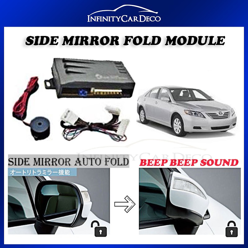 Toyota Camry 2007 2012 Car Side Auto Mirror Fold Module Buzzer Shopee Malaysia