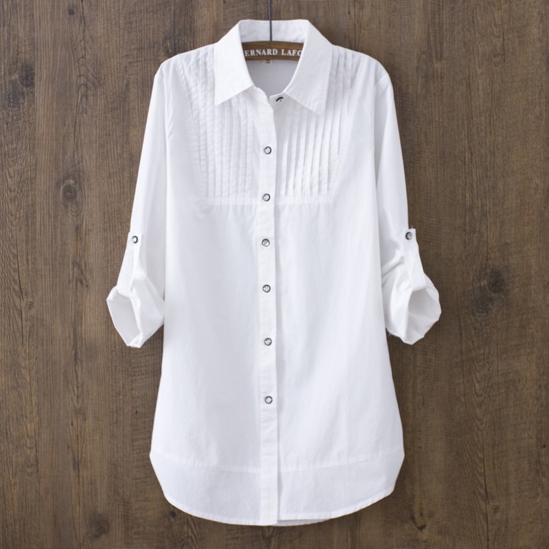 white casual blouse