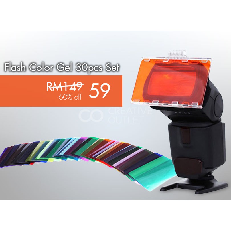Flash Colour Gel DSLR Speedlite Flashgun filter CTO | Shopee Malaysia