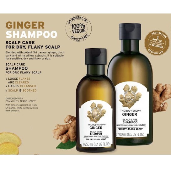 the body shop shampoo ginger