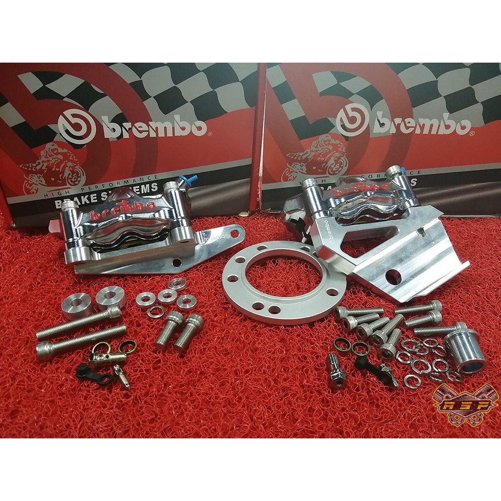 Brembo Caliper GP4 PNP Y15 Set (Front Rear) with Screw Washer Bracket