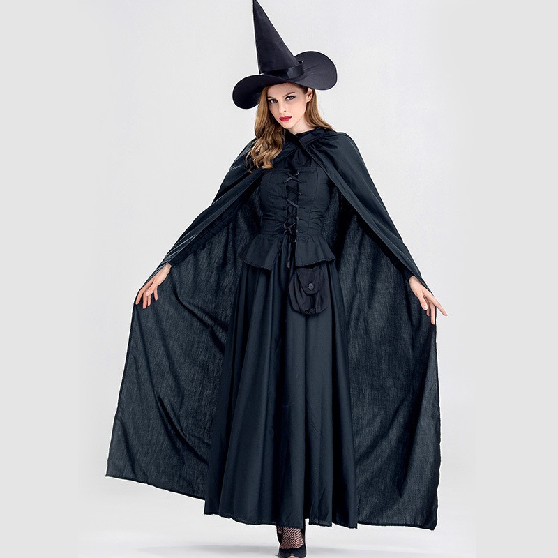 long black witch dress