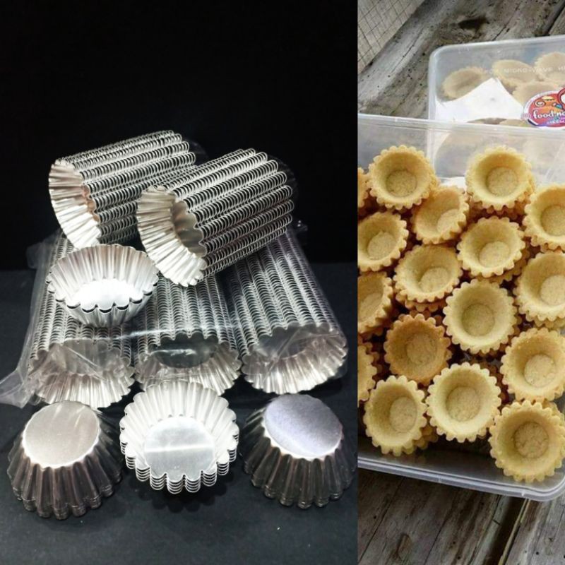 1 Pcs High Quality Aluminium Shell Tart Mould/Cheese Tart Mould / Acuan