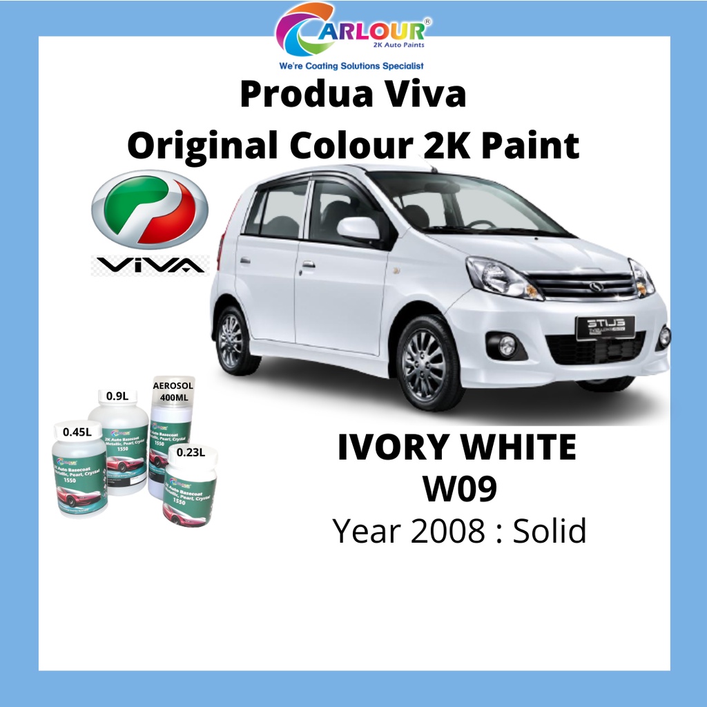 Perodua Viva Original Color 2k Paint Basecoat Solid Metallic Pearl Crystal Aerosol 0 9l 0 45l 0 23l Carlour Shopee Malaysia