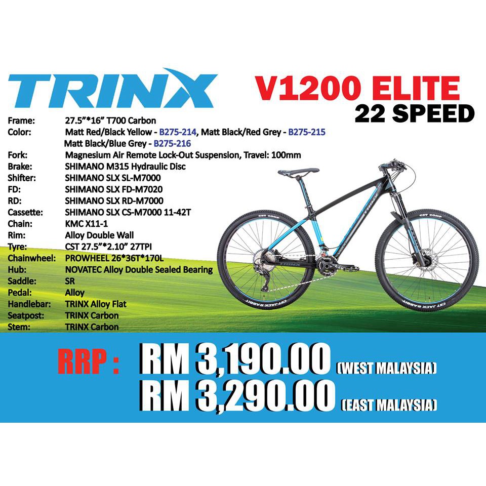 trinx fork with lockout