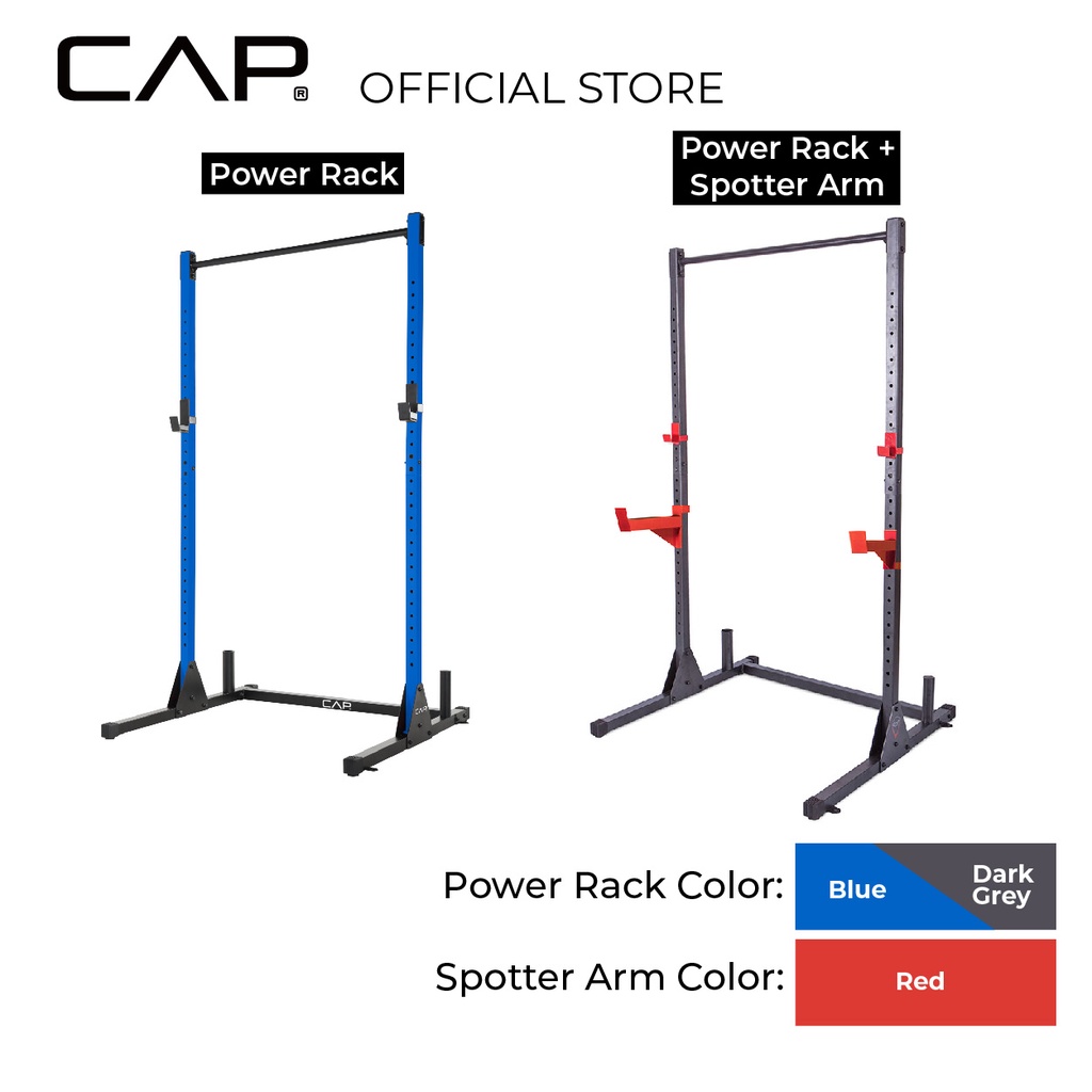 Cap Barbell Power Rack Exercise Stand Fitness Gym Barbell Rack Squat Rack  Pull Chin Up Solid Sturdy Spotter Arm Home | Shopee Malaysia