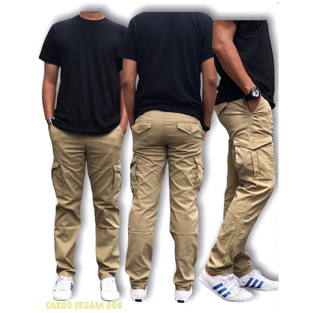 Cargo 6poket Pants unisex Cutting High quality 100% Cotton Cargo Pants For Men/Women Berkerja dan jalan2 Cargo Pants