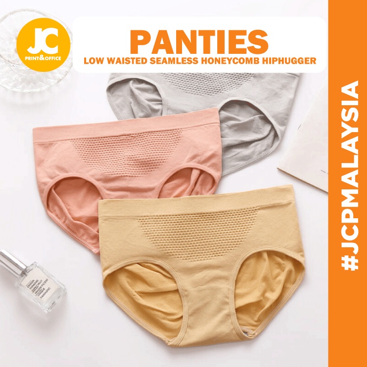 JCP Low Waisted Seamless Panties Breathable Hiphugger Women Panties Seluar Dalam