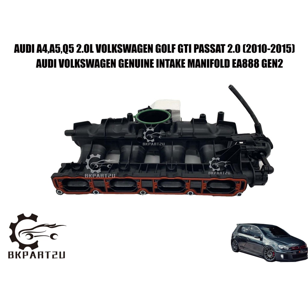 Engine Intake Manifold for 2008-2018 Q3 A3 TT Volkswagen Tiguan CC Eos Jetta GTI Beetle Passat 2.0L 06J133201BH 06J133201BD 